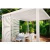 MIRADOR Premium 111 Delux kerti pergola 3 x 4m Fehér